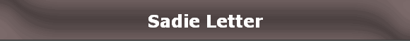 Sadie Letter